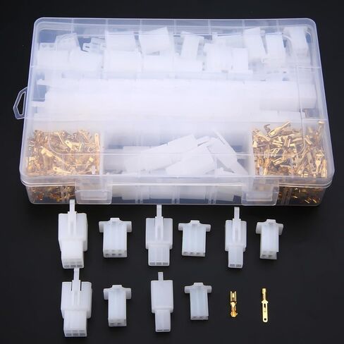 380PCS 2.8MM Male and Female 2/3/4/6 Pin Wire Crimp Terminal Connectors with Plug Housing in Saudi Arabia