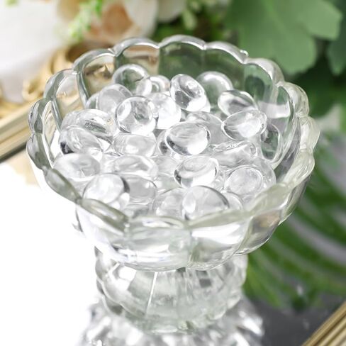 FUTUREPLUSX 3LB Mini Flat Glass Marbles, Mixed Colored Decorative Glass Pebbles Marbles for Vases Fish Tank Rocks Mancala Stones Glass Beads for Aquarium DIY Crafts Vase Fillers (500-550PCS) in Saudi Arabia