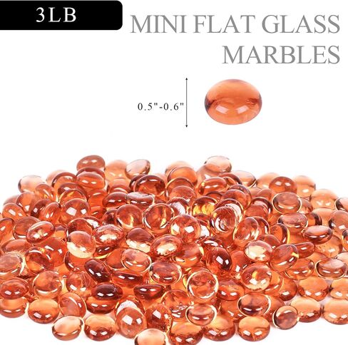 FUTUREPLUSX 3LB Mini Flat Glass Marbles, Mixed Colored Decorative Glass Pebbles Marbles for Vases Fish Tank Rocks Mancala Stones Glass Beads for Aquarium DIY Crafts Vase Fillers (500-550PCS) in Saudi Arabia
