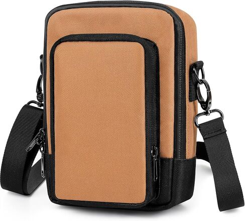 حقيبة كروس صغيرة متينة للاستخدام في الهواء الطلق مقاس 8 × 6 بوصات مع سحاب مقاوم للماء وحزام قابل للتعديل، هدايا رائعة in Kuwait