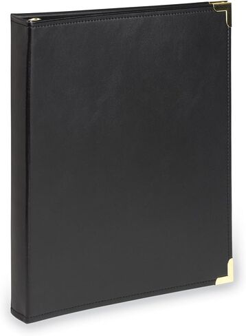 Samsill Classic Collection Executive Presentation 3 Ring Binder/Portfolio Binder، 1 بوصة، حلقة دائرية نحاسية (تحمل 200 ورقة)، عنابي in Saudi Arabia