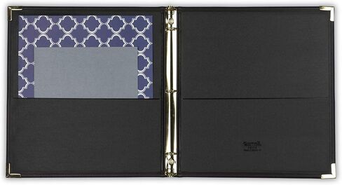 Samsill Classic Collection Executive Presentation 3 Ring Binder/Portfolio Binder، 1 بوصة، حلقة دائرية نحاسية (تحمل 200 ورقة)، عنابي in Saudi Arabia