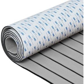 Boat Flooring EVA Foam Boat Decking Faux Teak Marine Flooring Boat Sea Deck Flooring for Yacht, Motorboat, RV, Kayak and Swimming Pool