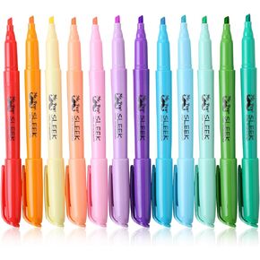Mr. Pen- Highlighters, 12 Pack, Chisel Tip, Earthy Colors, Highlighters Assorted Colors, Colored Highlighters, Highlighter Pen, Highlighters No Bleed, Highlighter Set, Colorful Highlighters