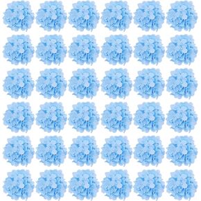 AVIVIHO 65pcs White Hydrangea Artificial Flowers Bundle Ivory White Fake Hydrangea Silk Flowers with Stems, Perfect for Weddings,Centerpieces,Wreath, Home & Garden Party Decoration