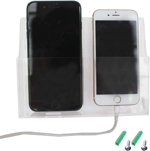 Acrylic Wall Mount Desk Organizer Storage Box for Cell Phones Holder in Home Office (1 Grid) in Kuwait