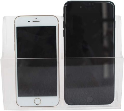 Acrylic Wall Mount Desk Organizer Storage Box for Cell Phones Holder in Home Office (1 Grid) in Kuwait