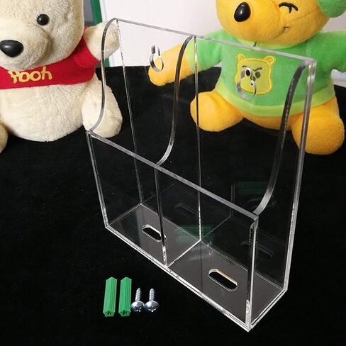 Acrylic Wall Mount Desk Organizer Storage Box for Cell Phones Holder in Home Office (1 Grid) in Kuwait