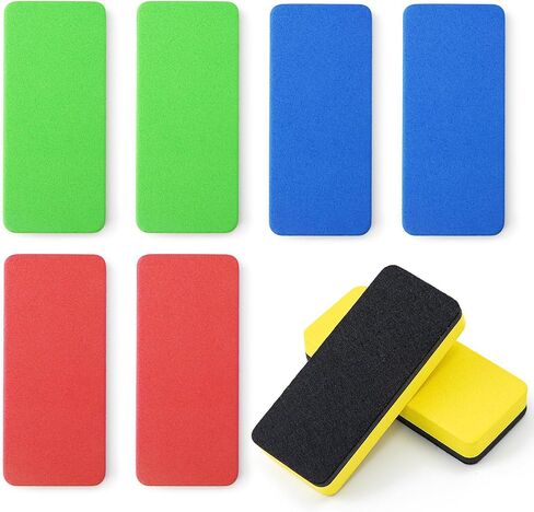 OWLKELA Magnetic Dry Erase Erasers, Assorted, White Board Erasers, 4 Pack, Dry Erase Board Erasers, Magnetic Whiteboard Eraser in Saudi Arabia