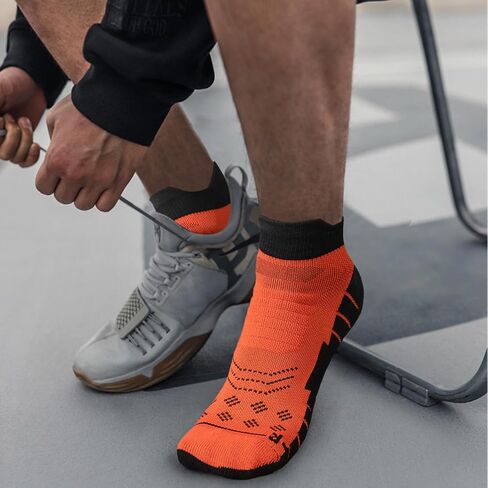 Running Socks Breathable Athletic Socks,Cushion Ankle Socks For Men And Women 6pairs in Saudi Arabia
