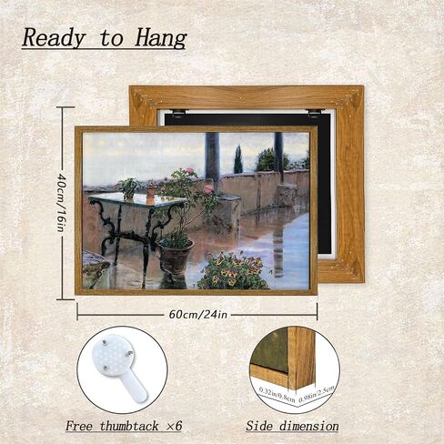 Kollcolor Framed Canvas Wall Art for bathroom living room decor, A Villages Fields Wall Art Prints, 8x10in Bathroom Decor Wall Art Vintage Wall Decor Bathroom Decor in Saudi Arabia