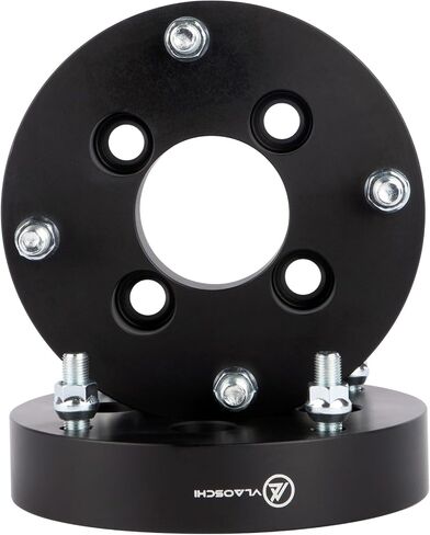 فواصل عجلة VLAOSCHI باللون الأسود مقاس 4x110 إلى 4x156 ATV مقاس 1.25 بوصة مع مسامير مقاس 12x1.5 متوافقة مع Honda-Suzuki-Yamaha-Kawasaki 4 العروة لـ Foreman Rincon Rancher Kodiak Grizzly King Quad - حزمة من 4 قطع in Kuwait