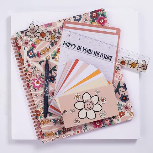Vera Bradley Large Spiral Notebook, College Ruled Paper, 11" x 9.5" with Pocket and 160 Lined Pages, Rain Forest Canopy Pink in Saudi Arabia