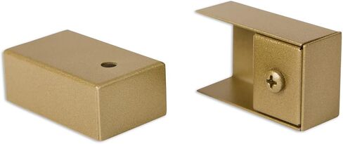Curtain Track End Caps - Set of 2 - Includes 1 Easy-Add End Cap and 1 End Cap (Anodized Silver) in Saudi Arabia