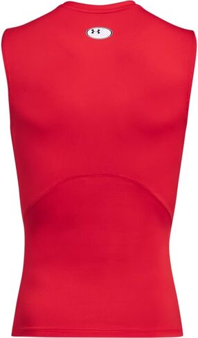 Under Armour Men's Armour HeatGear Compression Sleeveless T-Shirt, (301) Forest Green / / White, Medium in Saudi Arabia