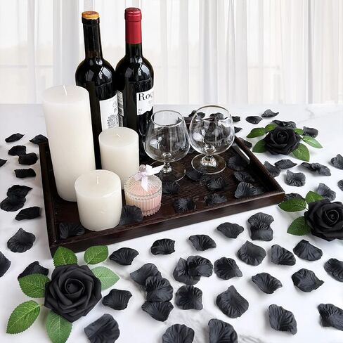 Winlyn 3000 Pcs Red Silk Rose Petals Set - Scented Ready-to-use Separated Realistic Artificial Rose Flower Petals for Romantic Night for Her for Him for Weddings Anniversaries Valentine's Day Decor in Saudi Arabia