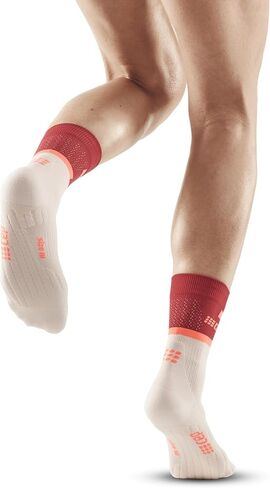 CEP Women’s Camocloud Crew Cut Athletic Performance Running Socks | Mid Cut Sock, Pink/Peacoat, Women, III in Saudi Arabia