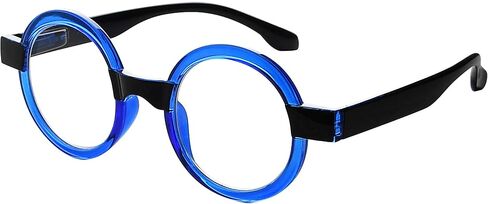 نظارات قراءة دائرية من Eyekepper للنساء نظارات ريترو ريدر - أحمر +1.25 in Saudi Arabia