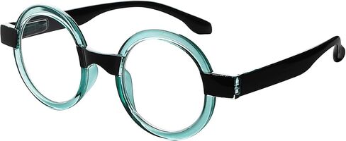 نظارات قراءة دائرية من Eyekepper للنساء نظارات ريترو ريدر - أحمر +1.25 in Kuwait