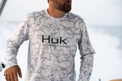 HUK mens Icon X Camo Long Sleeve Shirt |Performance Fishing Shirt Shirt in Saudi Arabia