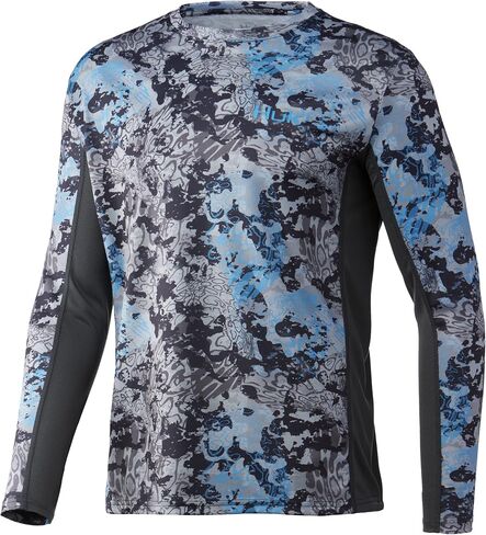 HUK mens Icon X Camo Long Sleeve Shirt |Performance Fishing Shirt Shirt in Saudi Arabia