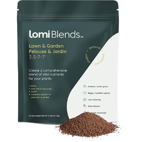 Lomi Blends - All-in-One Lawn and Garden Solution - All-Natural Multi-Vitamin for Healthy Soil, Safe for Kids and Pets, Easy to Use - Sustainable Gardening