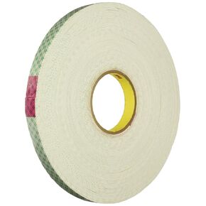 3M Double Coated Urethane Foam Tape 4016, 1" x 36 yards, Indoor Mounting, Bonding, and Attaching