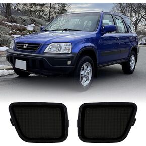 USR DEPO 97-01 CRV Headlights - JDM Style Black Housing Clear Lens Front Headlight Set (Left + Right) Compatible with First Gen 1997-2001 Honda CR-V