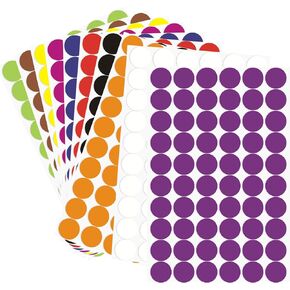 4500 Pcs Small Colored Dot Stickers 1/4 inch - Round Adhesive Labels for Office, Classroom, and Home Organization - 10 Vibrant Assorted Colors for Easy Labeling and Inventory Management