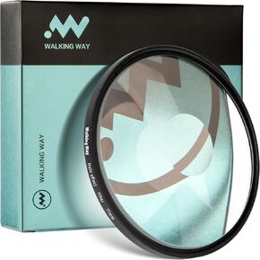 Walking Way Whirlpool Camera Effects Filter, Tunnel Vision Lens Filter, Spiral Halo Prism Lens Filter with Vortex and Circular Halo Frame Effect for Camera Lens (72mm)