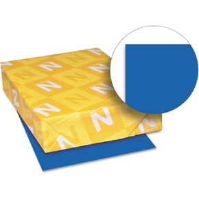 Neenah Paper 21911 Color Cardstock, 65lb, 8 1/2 x 11, Blast-Off Blue, 250 Sheets