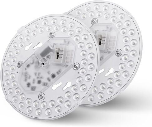 3.93'' LED Light Engine Retrofit Kit for Ceiling Fan Light, 12W 1000Lm Dimmable Ceiling Fan Light Replacement, 3000K Light Engine for Ceiling Fan, Pendant, Lantern, Warm Light, ETL Listed in Saudi Arabia