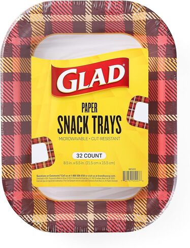 أطباق ورقية دائرية للاستعمال مرة واحدة من جلاد بتصميم منقوش دافئ - أطباق ورقية شديدة التحمل مقاومة للنقع والقطع وقابلة للاستخدام في الميكروويف لجميع الأطعمة والاستخدام اليومي - 10 بوصات، 58 قطعة in Kuwait