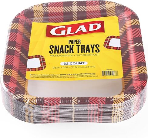 أطباق ورقية دائرية للاستعمال مرة واحدة من جلاد بتصميم منقوش دافئ - أطباق ورقية شديدة التحمل مقاومة للنقع والقطع وقابلة للاستخدام في الميكروويف لجميع الأطعمة والاستخدام اليومي - 10 بوصات، 58 قطعة in Kuwait