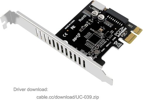 محول بطاقة توسيع Chenyang PCI-E X4 إلى USB 3.2 Type-E بمقبس اللوحة الأمامية PCI Express Gen2 بسرعة 20 جيجابت في الثانية in Kuwait