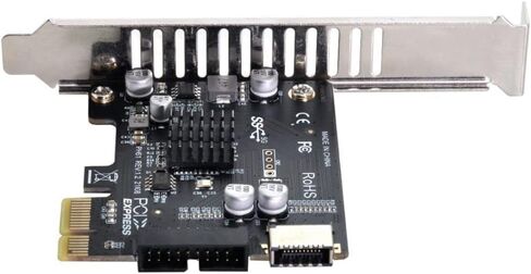 محول بطاقة توسيع Chenyang PCI-E X4 إلى USB 3.2 Type-E بمقبس اللوحة الأمامية PCI Express Gen2 بسرعة 20 جيجابت في الثانية in Kuwait
