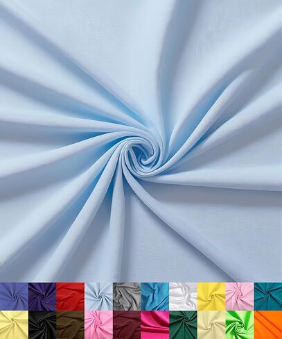 | نسيج بولي قطن للخياطة | قماش الجوخ | بواسطة ذا يارد | لفة واسعة 60 بوصة | خفيفة الوزن، قابلة للتنفس | بطانة، منسوجات منزلية، تنانير، حقائب كبيرة (أبيض، 2 ياردة) in Kuwait