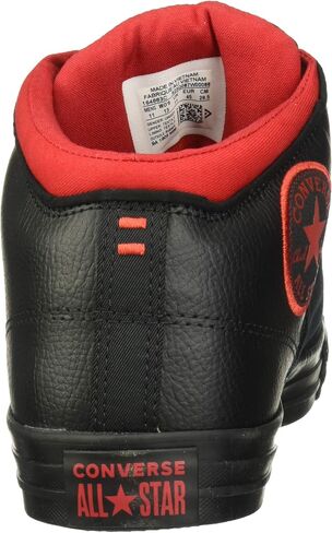 Converse Unisex Chuck Taylor All Star High Street Mid Canvas Sneaker - Lace up Closure Style - White/Red/Clematis Blue 11.5 in Saudi Arabia