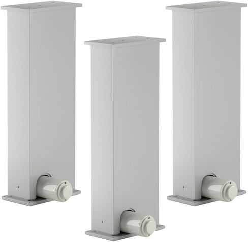 نظام عمود الرفع الكهربائي القابل للتعديل من PROGRESSIVE AUTOMATIONS 440 رطلاً - نطاق الارتفاع من 24 بوصة إلى 56 بوصة - حامل الجلوس 24 فولت تيار مستمر، عمود مكتب ثلاثي المراحل. مجموعة من 4 أعمدة وصندوق التحكم وجهاز التحكم عن بعد. لون أسود in Kuwait