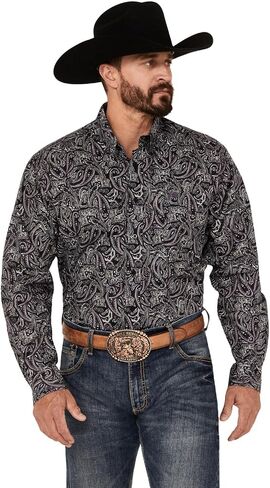 Cinch Men's Solid Grey Button Down Shirt in Saudi Arabia
