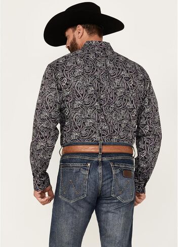 Cinch Men's Solid Grey Button Down Shirt in Saudi Arabia