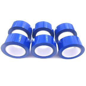 Blue Packing Tape 2 Inch x 55 Yards, 2 Mil Thick, Heavy Duty Colored Moving and Packaging Tape for Carton Sealing (Blue)