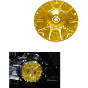 غطاء قابض ديربي الأساسي باللون الأحمر من POWER JAMES يناسب موديلات Harley Davidson 2016-2024 Touring and Trike (أحمر مؤكسد)