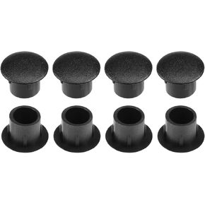 10mm x 12.5mm x 8mm(Dia. x Cap Dia. x H) Screw Hole Plugs - 30Pack - Good for Furniture Cupboard Wardrobe - Plastic Fastener Hole Caps - Brown