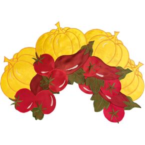 AMZALI Fall Table Runner Cutwork Embroidered Maple Leaves Dresser Scarf Harvest Table Topper for Thanksgiving's Day Home Holiday Party Decoration Runner 14"x 36"