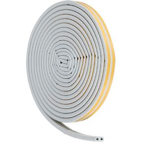 uxcell 65 Ft Weather Stripping Seal Strip for Doors/Window, 5/16 Inch x 3/8 Inch Self Adhesive D Type Foam Sealing Tape, Soundproofing Door Seal Strip Brown