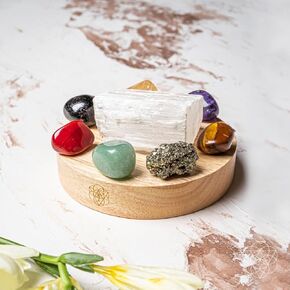 Conscious Items - Healing Crystals Lamp for Bedrooms - The Sacred Protection Lamp - Natural Light Lamp - Stone Lamp - Gemstone Lamp Natural - Crystal Light Lamp - Selenite Lamp - Rock lamp