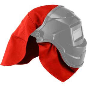Jecery 2 Pcs Welding Helmet Cover and Helmet Bib Set, Welding Accessories with Press Fit Seal for Welding Neck Protection, Fits Most Welding Helmets(Black)