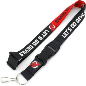 NHL Slogan Lanyard - Safety Breakaway Neck Lanyard - ID Badge Holder