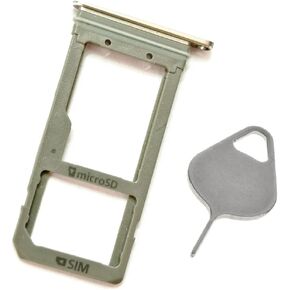 YESUN Single Sim Card Tray Holder for Samsung Galaxy S7 Edge G935 Slot Socket (Gold)
